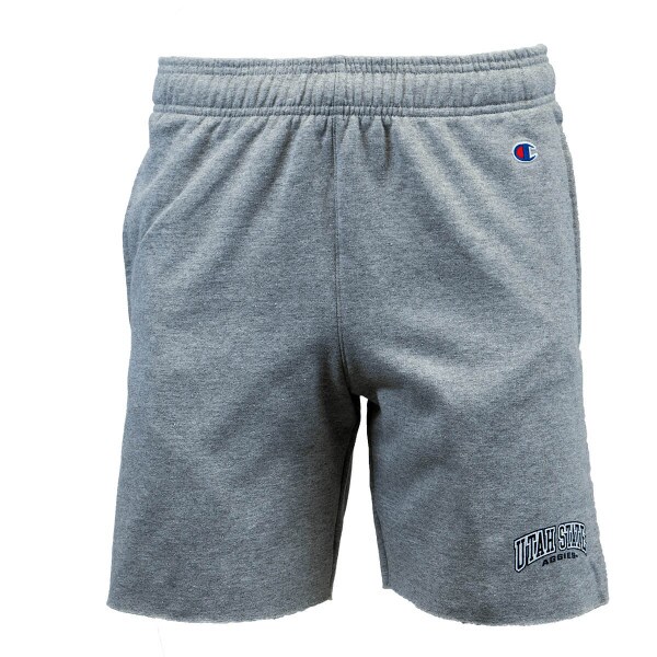 men's champion utah state aggies raw hem shorts